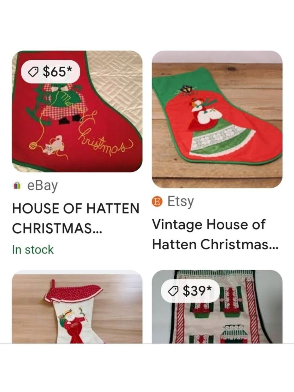Vintage House of Hatten Christmas Stocking Caroler - Picture 8 of 9